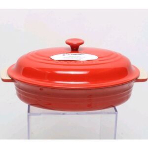 Le Creuset 27cm/1.7L Oval Baking Dish w/Lid- Carmin